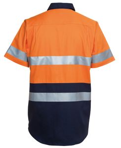 JB's HV (D+N) S/S 190G SHIRT-2XL-ORANGE/NAVY