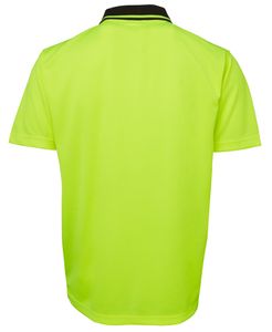 JB's HV 4602.1 NON CUFF TRAD POLO-3XL-LIME/BLACK