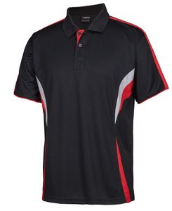 JB's PODIUM COOL POLO-2XL-BLACK/WHITE