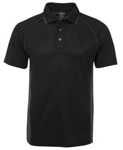 JB's PDM COVER POLO-L-BLACK/CHARCOAL