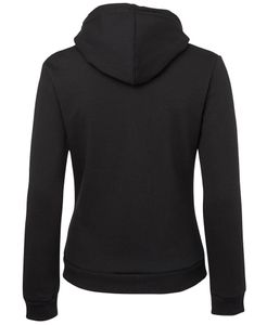 JB's LADIES P/C FULL ZIP FLEECY HOODIE-10-BLACK