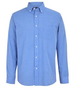 JB's L/S Chambray Shirt  -4XL-LT BLUE