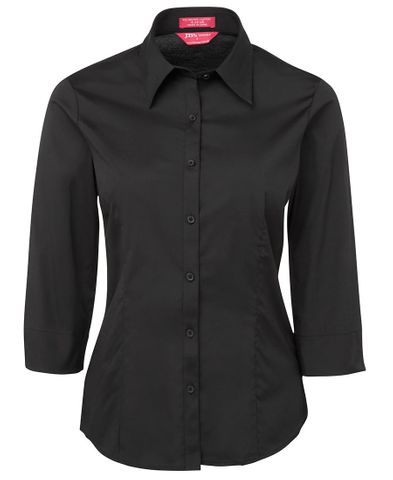 JB's L/S URBAN POPLIN SHIRT -10 -BLACK