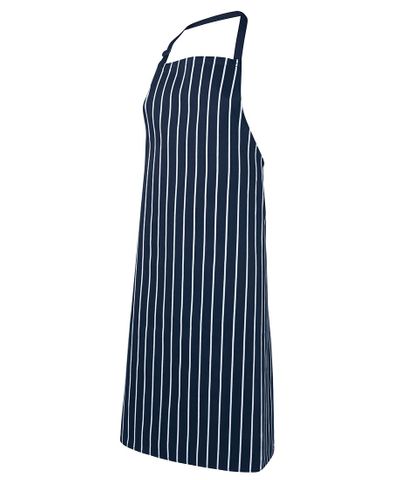 JB's BIB STRIPED WITHOUT POCKET-86x93-BLACK/WHITE