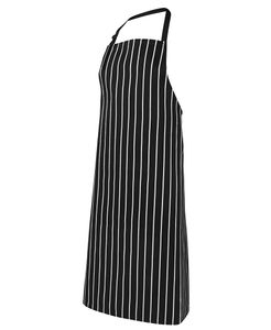 JB's BIB STRIPED WITHOUT POCKET-86x93-BLACK/WHITE