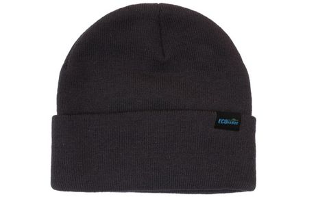 Recycled Roll Up Down Beanie-one size-Charcoal