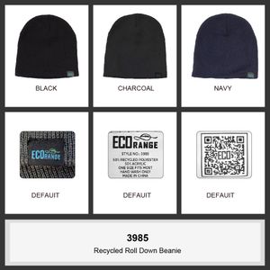 Recycled Rolled Down Beanie