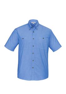 Wrinkle Free Chambray Mens S/S Shirt