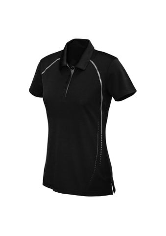 Cyber Ladies Polo                                 -10 -BLACK/SILVER