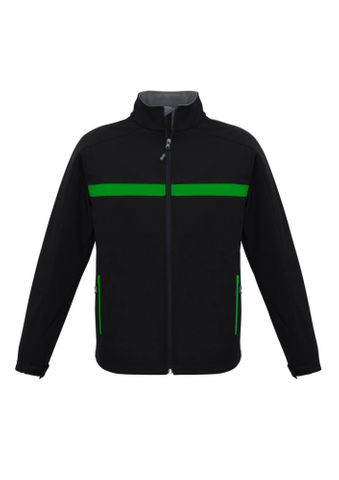 Charger Unisex Jacket                             -3XL-BLACK/GREEN/GREY