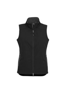 Geneva Ladies Vest                                -L  -BLACK/RED