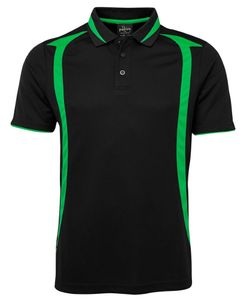 JB's PODIUM SWIRL POLO             -XL -BLACK/PEA