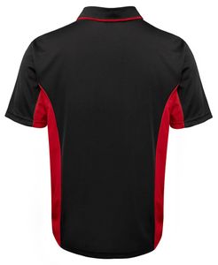 JB's PODIUM C/TRAST POLO-2XL-BLACK/RED