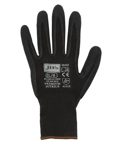 JB'S PREMIUM BLACK NITRILE GLOVE