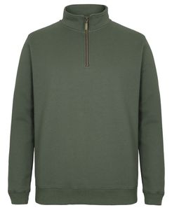 JB's C OF C 1/2 BRASS ZIP SWEAT                   -L  -BLACK