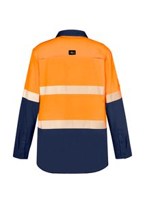 Mens Hi Vis Outdoor Segmented Tape L/S Shirt