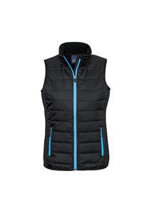 LADIES STEALTH TECH VEST -M       -BLACK/CYAN