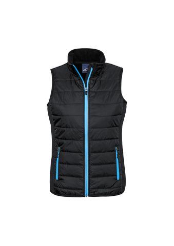 LADIES STEALTH TECH VEST -M       -BLACK/CYAN