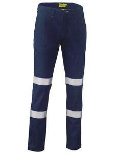 Bisley Mens Stretch Cotton Pant Taped