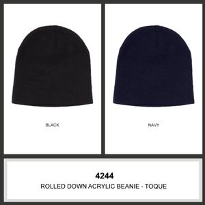 Rolled Down Acrylic Beanie