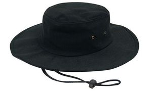 BRUSHED HEAVY COTTON HAT-Large-Black
