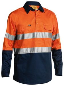 Bisley 2 Tone Hi Vis Cool Lightweight Closed Front