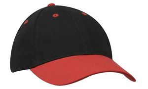 Brushed Heavy Cotton Cap-One Size-Black