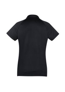 Academy Ladies Polo-12-BLACK/WHITE