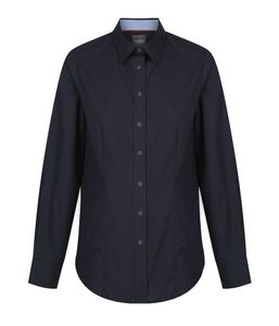 Ladies Fine Oxford L/S Shirt-10-BLUE