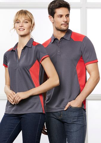 Rival Ladies Polo                                 -14 -BLACK/ORANGE