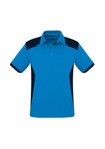 Rival Mens Polo                                   -L  -CYAN/NAVY