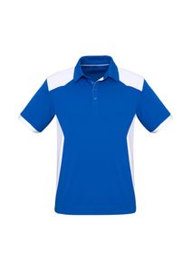 Rival Mens Polo                                   -L  -CYAN/NAVY