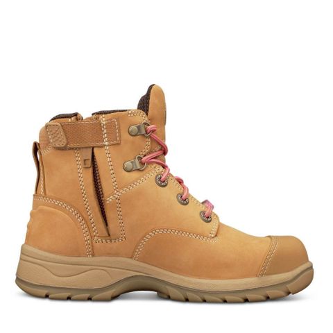 Olivers Ladies  Ankle  Lace  Zip Boot - Wheat