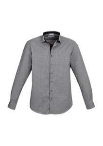 MENS EDGE L/S SHIRT-L-BLUE