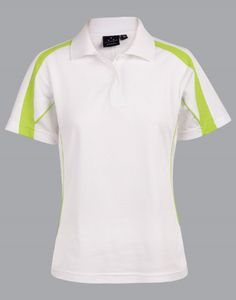 Ladies Legend Polo-12-WHITE/LIGHT GREEN