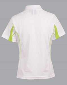 Ladies Legend Polo-12-WHITE/LIGHT GREEN