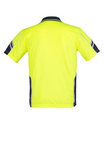 SYZMIK Mens Hi Vis Squad S/S Polo