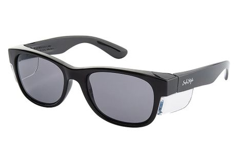 SAFESTYLE CLASSIC BLACK FRAME TINTED LENS UV400 SAFETY SPECS