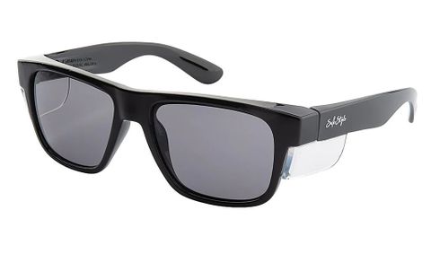 SAFESTYLE FUSIONS BLACK FRAME TINTED LENS UV400 SAFETY SPECS