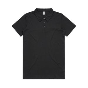 Womens Amy Polo-L-BLACK