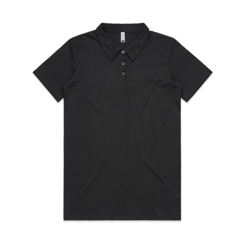 Womens Amy Polo-L-BLACK