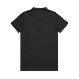 Womens Amy Polo-L-BLACK