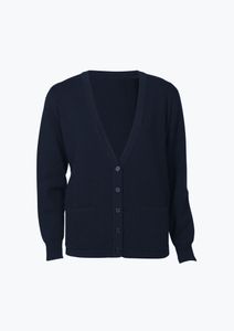 Woolmix Ladies Cardigan                           -L  -BLACK