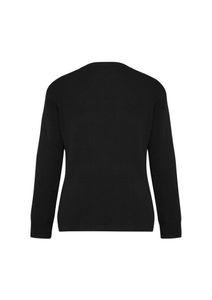 Woolmix Ladies Cardigan                           -L  -BLACK