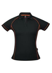 Endeavour Ladies Polo                  -10 -BLACK/WHITE