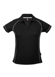 Endeavour Ladies Polo                  -10 -BLACK/WHITE