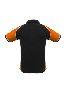 MENS NITRO POLO                    -L  -BLACK/ORANGE/WHITE