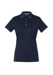 LADIES ASHTON POLO-10-NAVY/SILVER