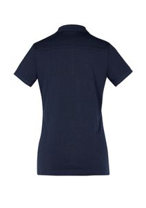 LADIES ASHTON POLO-10-NAVY/SILVER