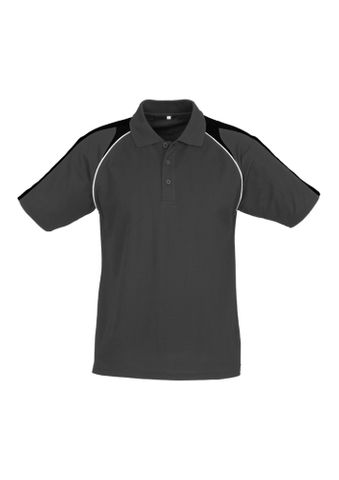 Triton Mens Polo                   -L  -BLACK/GOLD/WHITE